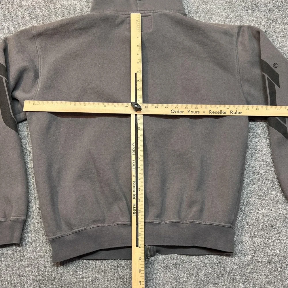 Formula 1 Hoodie Mens Medium Gray Racing Sweatshirt Full Zip Pacsun F1